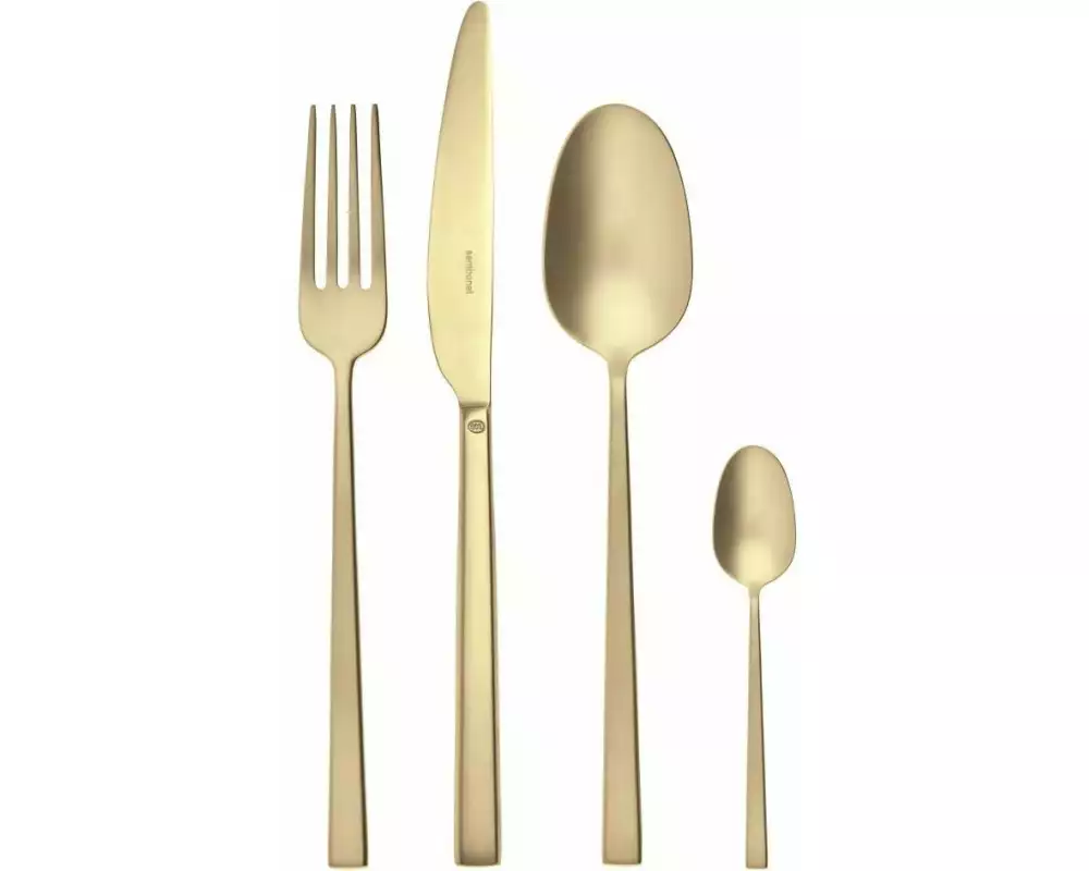 Sambonet Besteck-Set Rock 24-teilig, Champagner