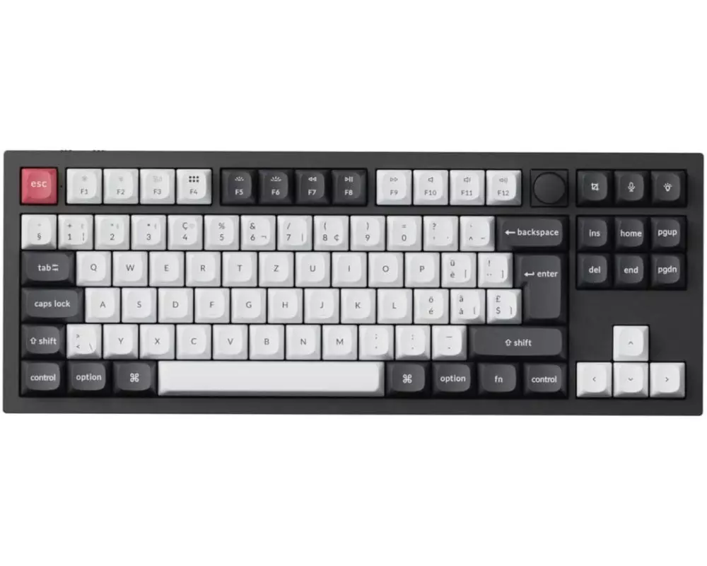 Keychron Gaming-Tastatur Q3 HE Carbon Black QMK Magnetic Switch