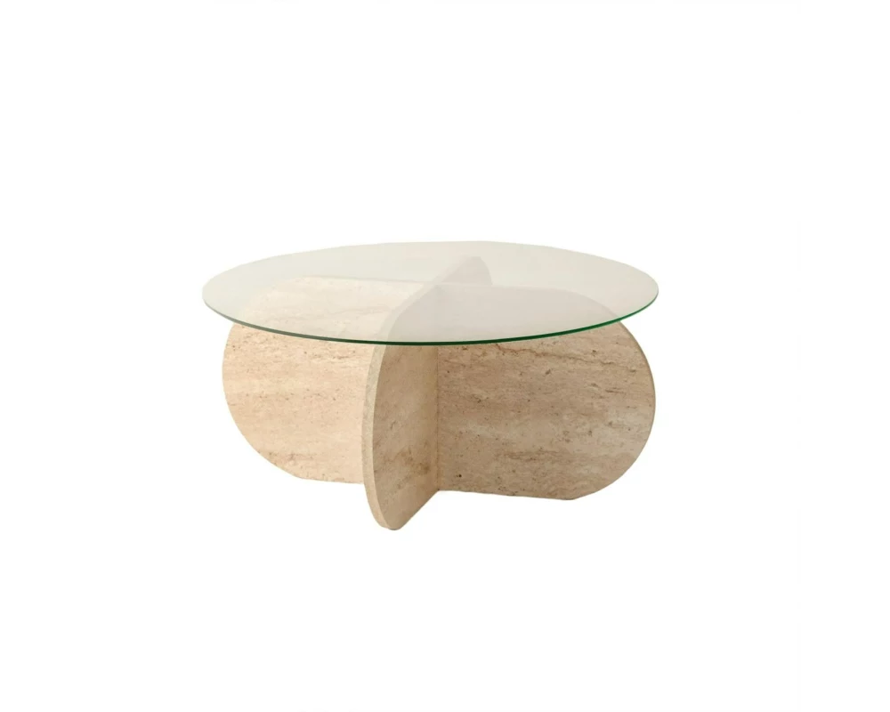 Woody Fashion Couchtisch Bubble Transparent, 75 x 35 cm