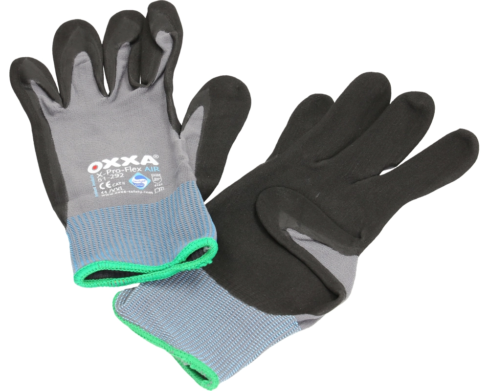 OXXA Handschuh X-Pro-Flex Air XXL 51.292.11 Nylon, schwarzer Microschaum