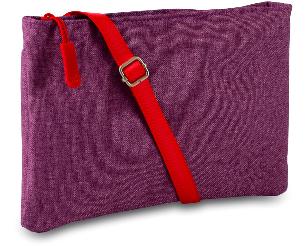 ROOST Handtasche 16x24x1mm 497628 elegant violet/vivid red