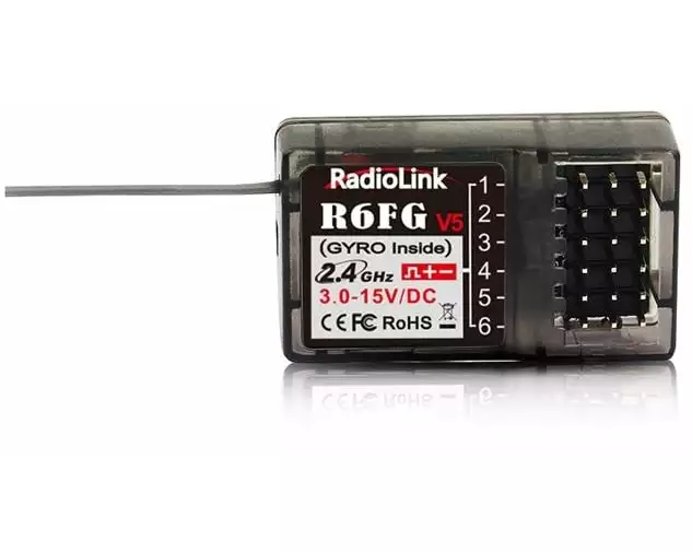 RadioLink Empfänger R6FG mit Gyro 6-Kanal