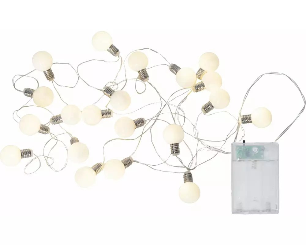 Star Trading Lichterkette Mini Glow Warmweiss, 20 LEDs, 300 cm