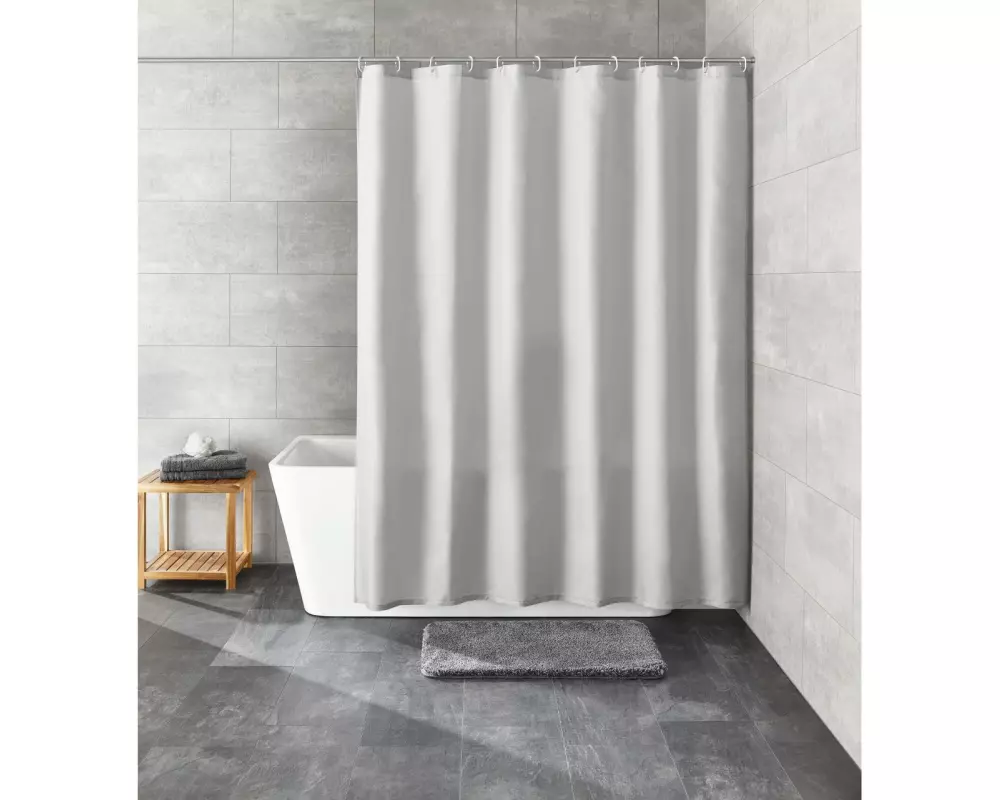 Kleine Wolke Duschvorhang Kito 240 x 180 cm , Hellgrau