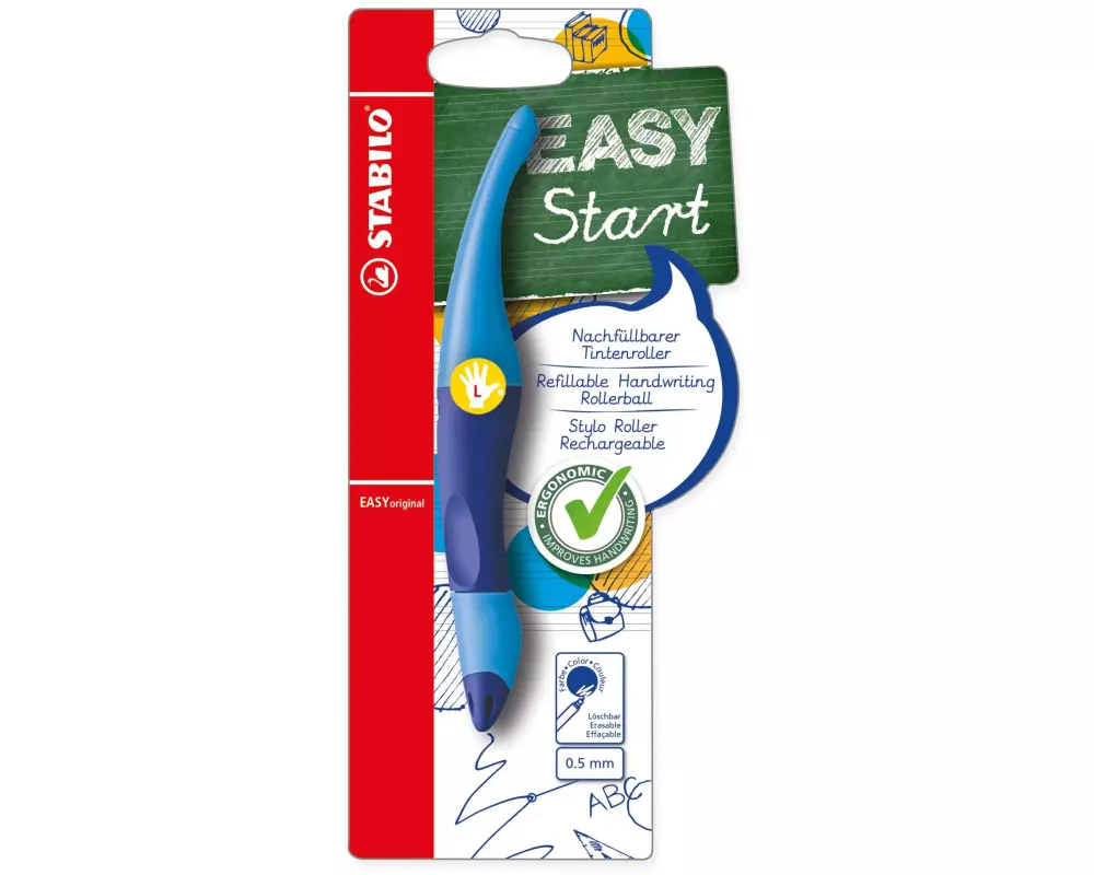 STABILO Rollerball Easy Start 0.5 mm, Blau