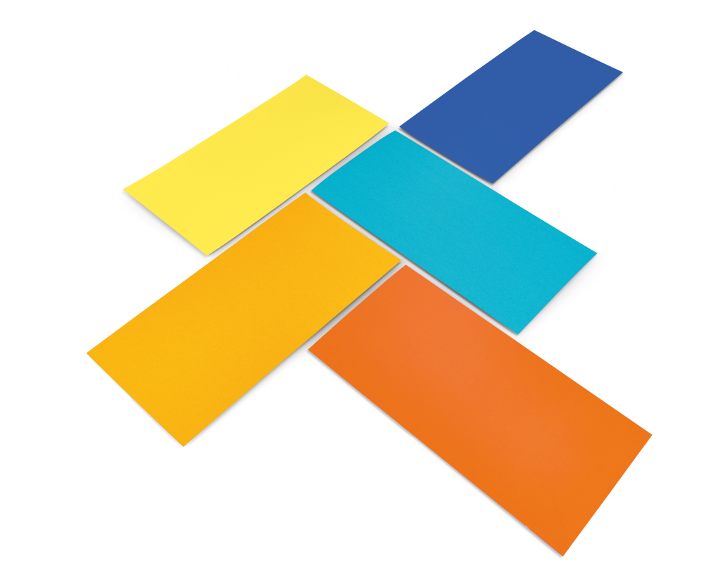 MAGNETOPLAN Kommunikations-Karten 20x10cm 112501540 Set rainbow, ass. 250 Stück