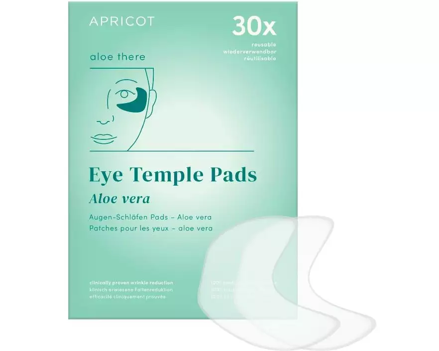 Apricot Augen-Schläfen Pads mit Aloe Vera 2 Stück, wiederverwendbar
