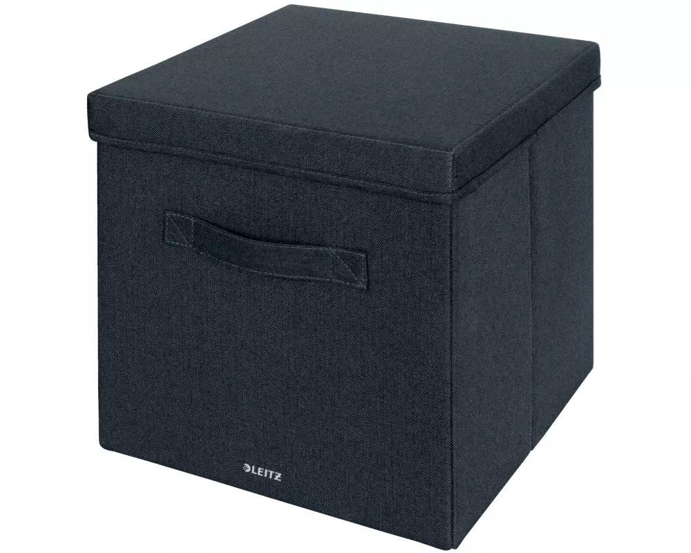 Leitz Faltbox Fabric Grau/Dunkelgrau, 2er Pack