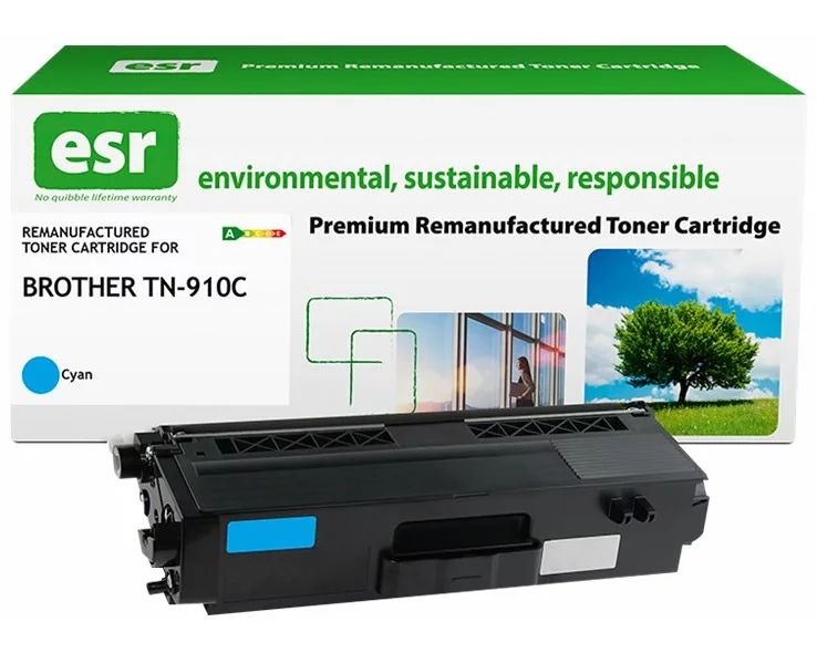 ESR Toner cartridge compatible with Brother TN-910C cyan remanufactured 9.000 pages