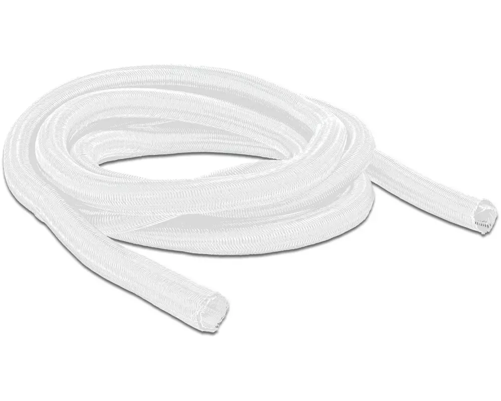 Delock Kabelschlauch Selbstschliessend, 2m x 25 mm Weiss