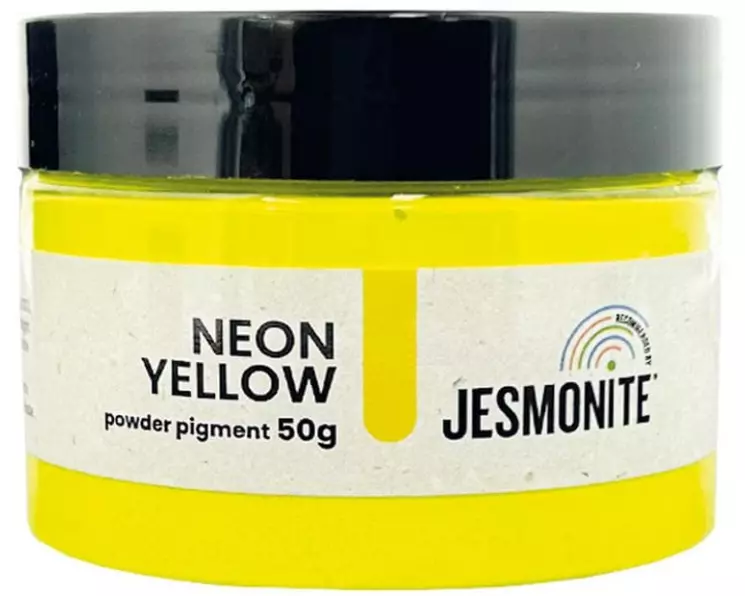 Jesmonite Farbpigmente Neon Pulver Gelb, 50g