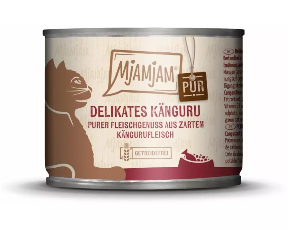 Mjamjam Nassfutter Dose Känguru pur, 200 g