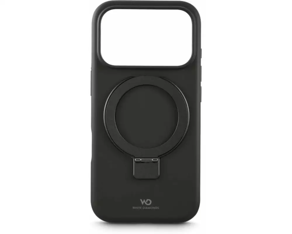 White Diamonds Back Cover Mag Urban Stand Case Schwarz für iPhone 17 Pro