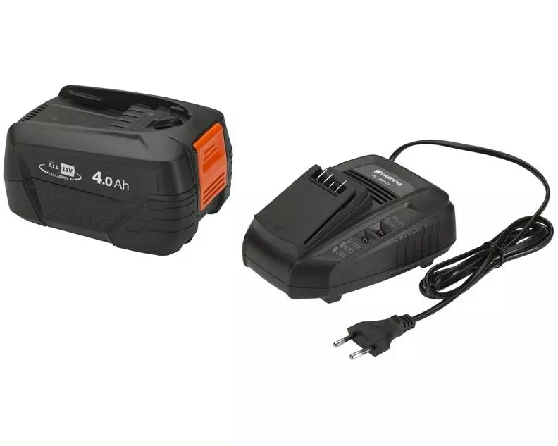 GARDENA Akku und Ladegerät P4A PBA 18 V/72 + AL 1830 CV