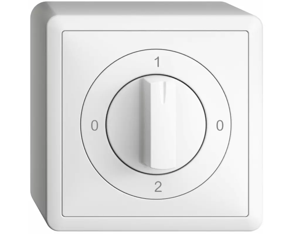 Feller EDIZIOdue Drehschalter AP 0-1-0-2 2/1L