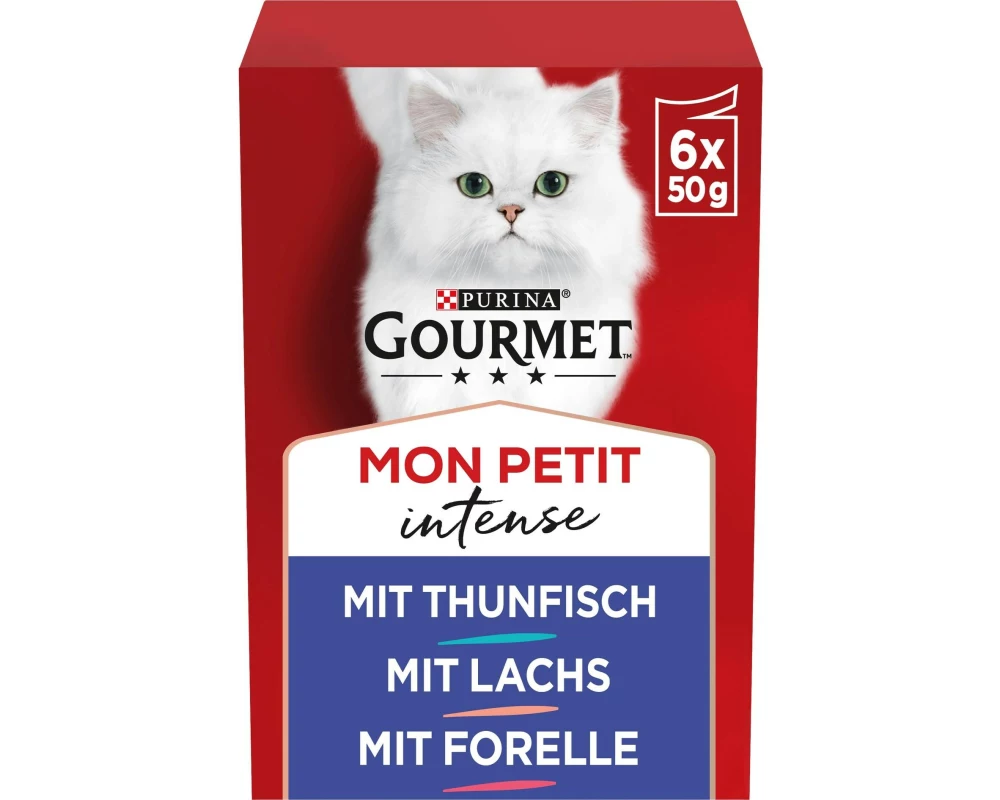 Purina Gourmet Nassfutter Mon Petit Intense Fisch 6 x 50 g