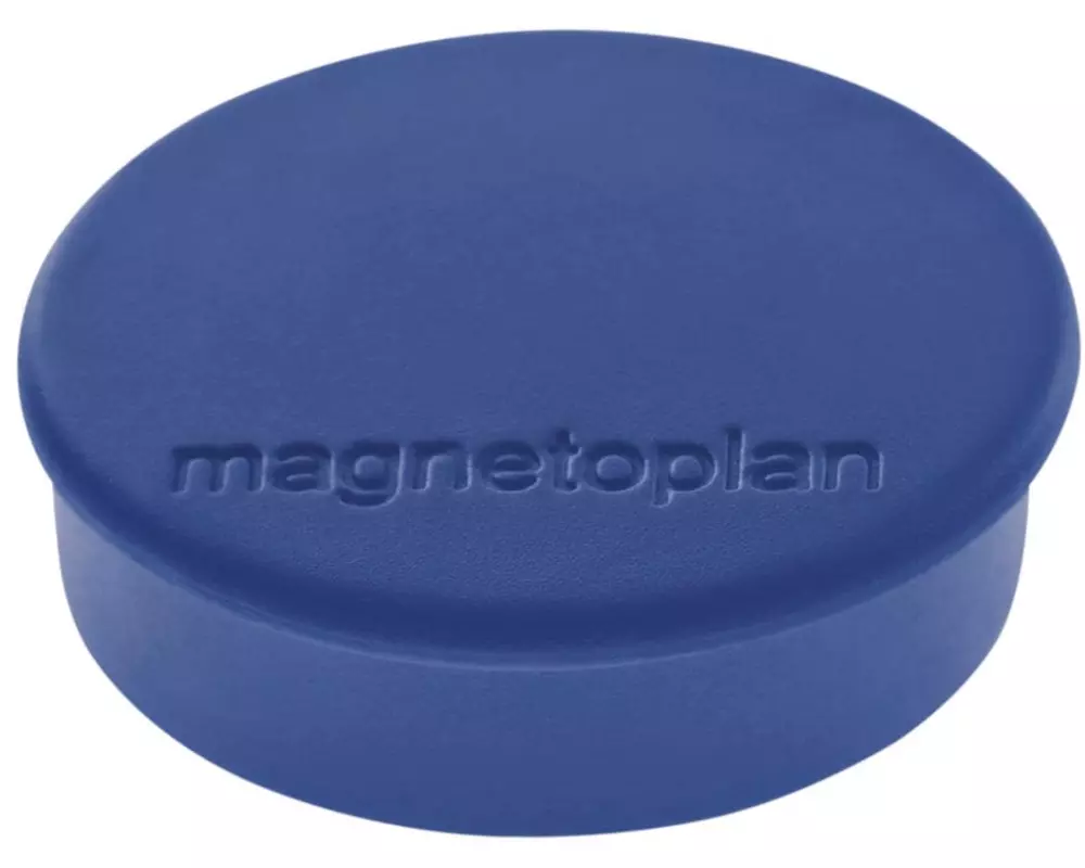 Magnetoplan Haftmagnet Discofix Ø 2.5 cm Dunkelblau, 10 Stück