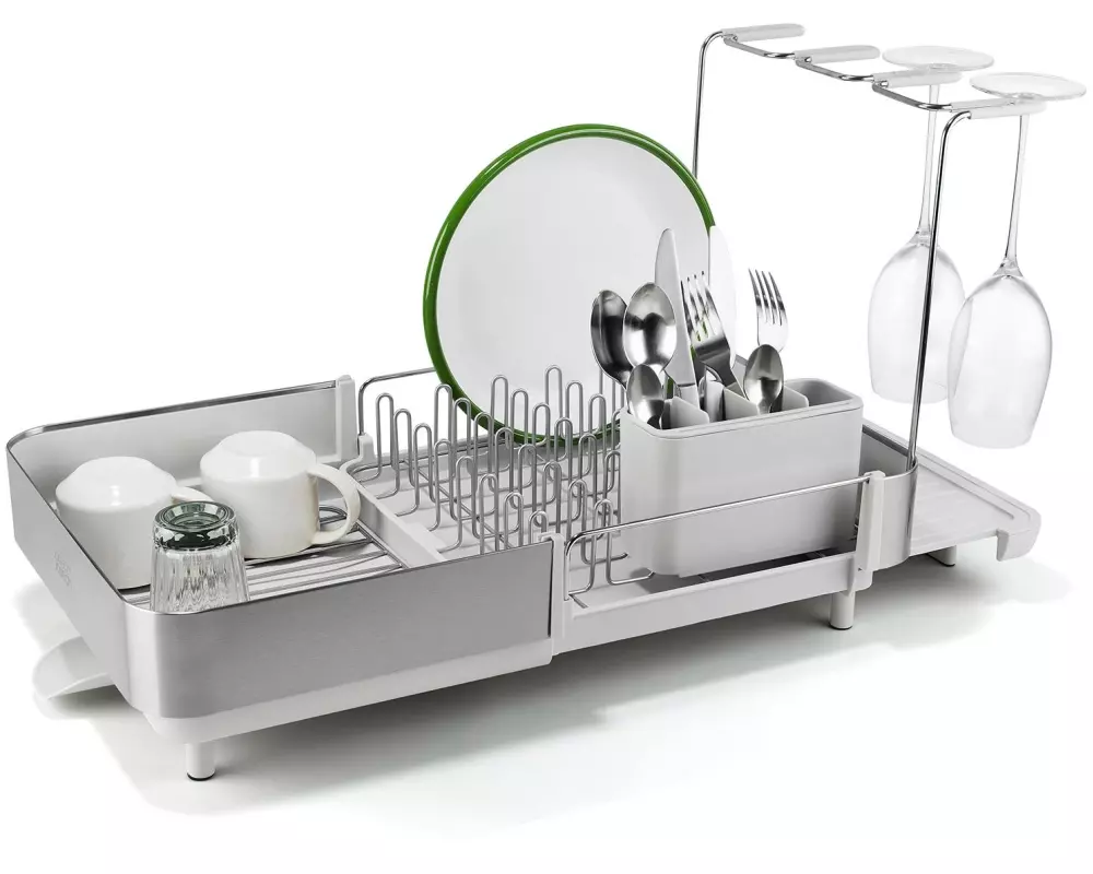 Joseph Joseph Extend Steel Plus Geschirrabtropfständer Grau/Hellgrau