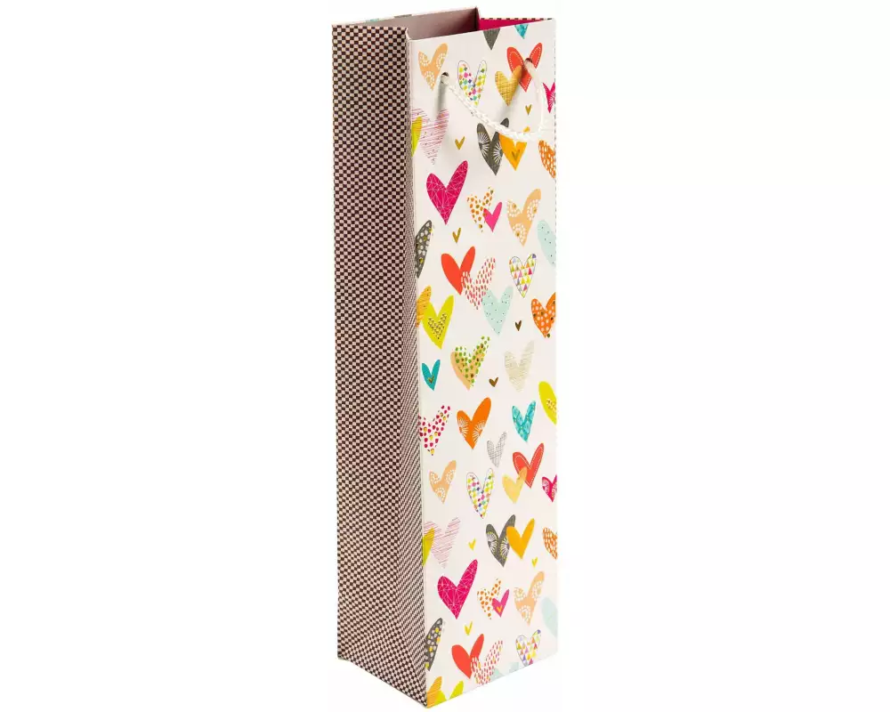 Goldbuch Flaschentasche Lots of Hearts Mehrfarbig, 36 x 8 x 10 cm