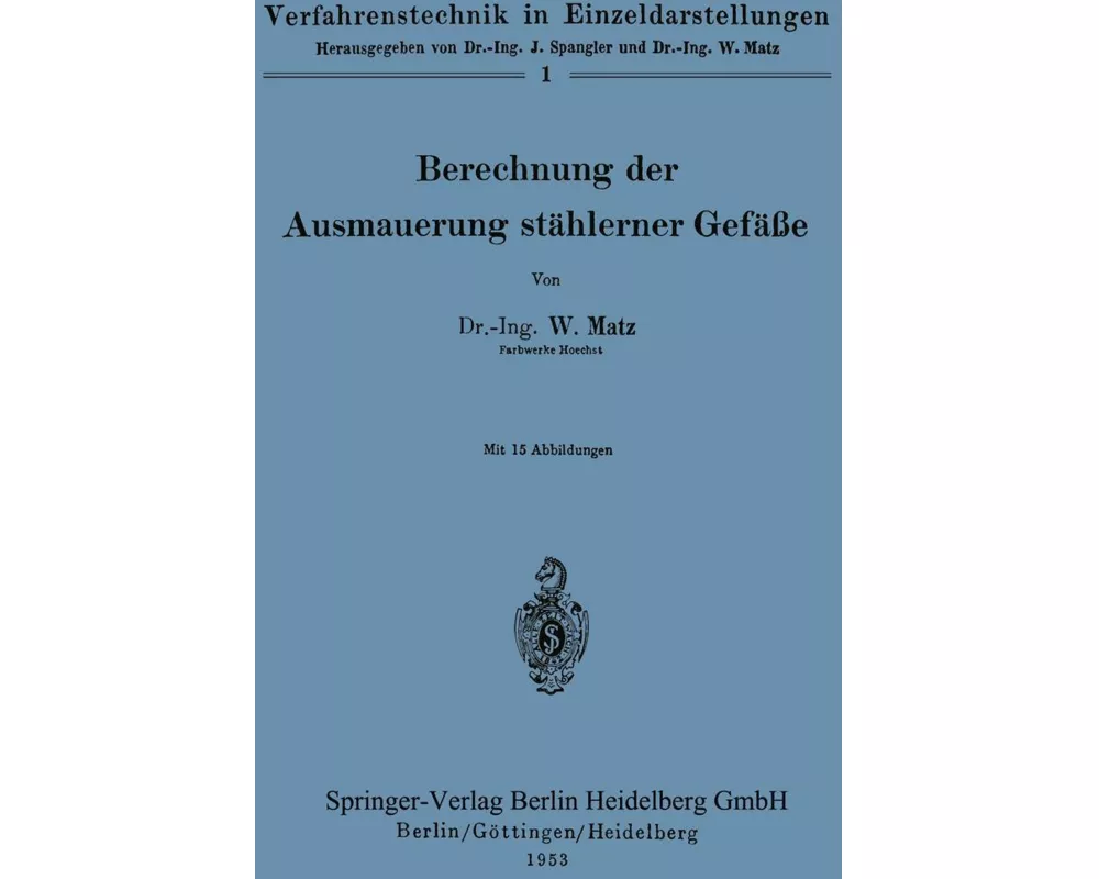 Berechnung der Ausmauerung stählerner Gefäße
