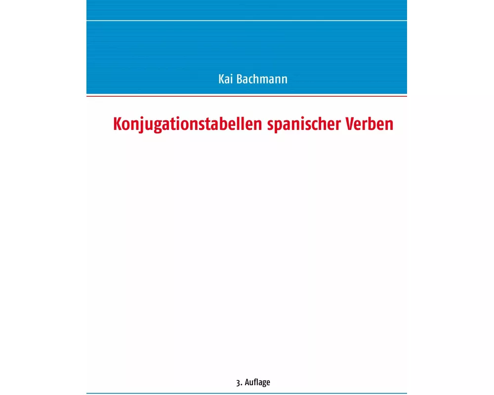 Konjugationstabellen spanischer Verben