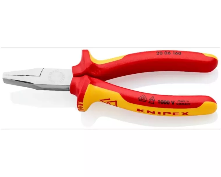 Knipex Flachzange verchromt 160 mm