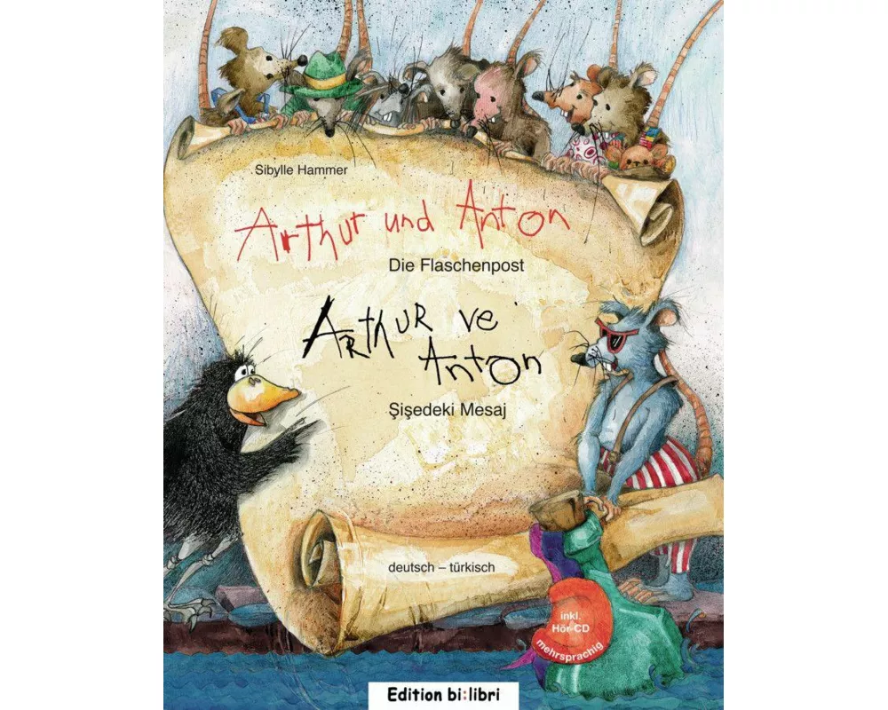 Arthur und Anton: Die Flaschenpost (Deutsch-Türkisch)