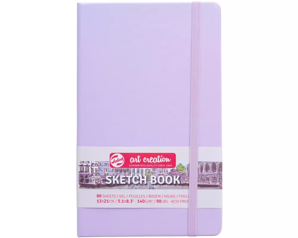 Talens Malbuch 13 x 21 cm Violett