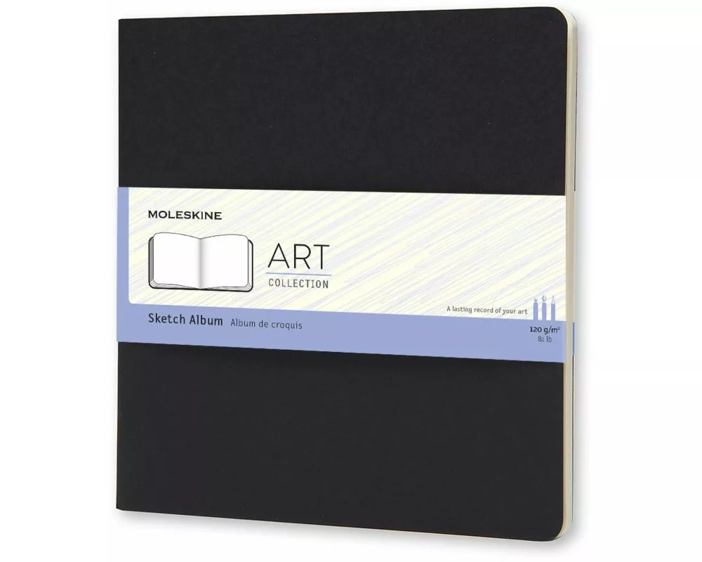 Moleskine Skizzenalbum Art Plus Square 120g-papier, Soft Cover, Schwarz