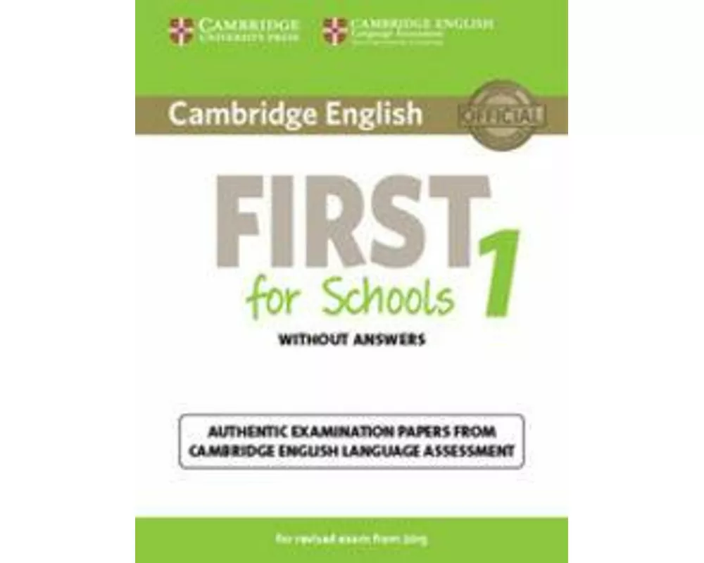 Cambridge English First 1 for Revised Exam from 2015 Student's Book with Answers