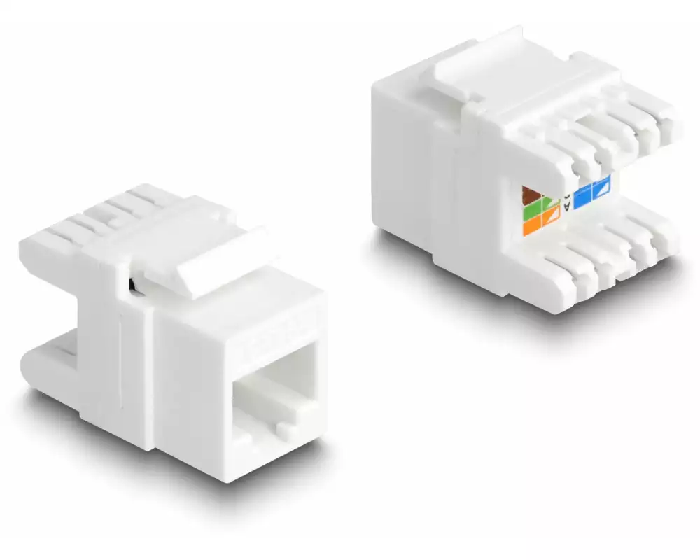 Delock Keystone-Modul Cat.6A, werkzeugfrei, Buchse RJ-45, LSA