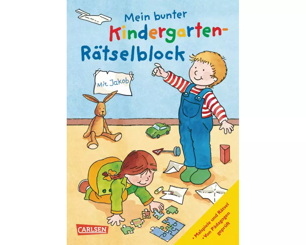 Mein bunter Kindergarten-Rätselblock
