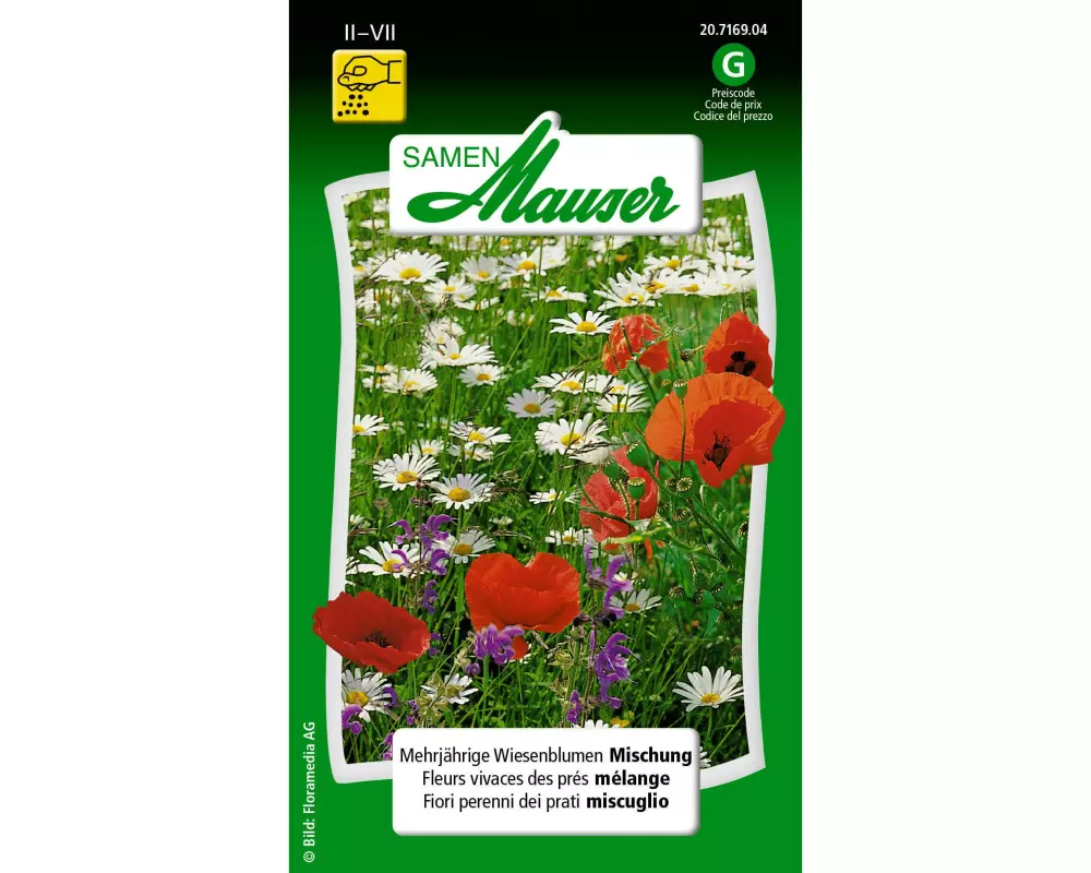 Samen Mauser Saatgut Mehrjährige Wiesenblumen Mischung