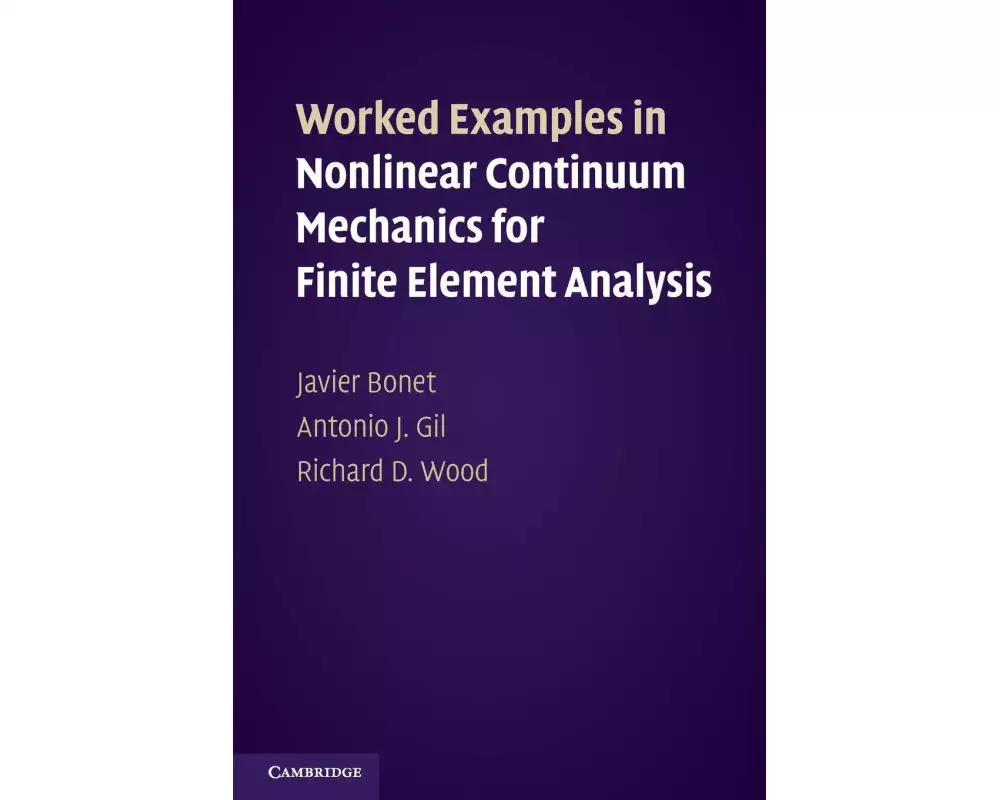 Worked Examples in Nonlinear Continuum Mechanics for Finite Element Analysis