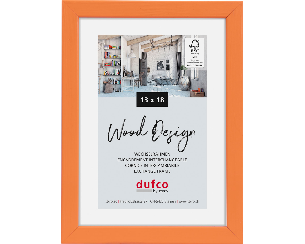 DUFCO Bilderrahmen Hay 13x18cm 1610.81101 orange