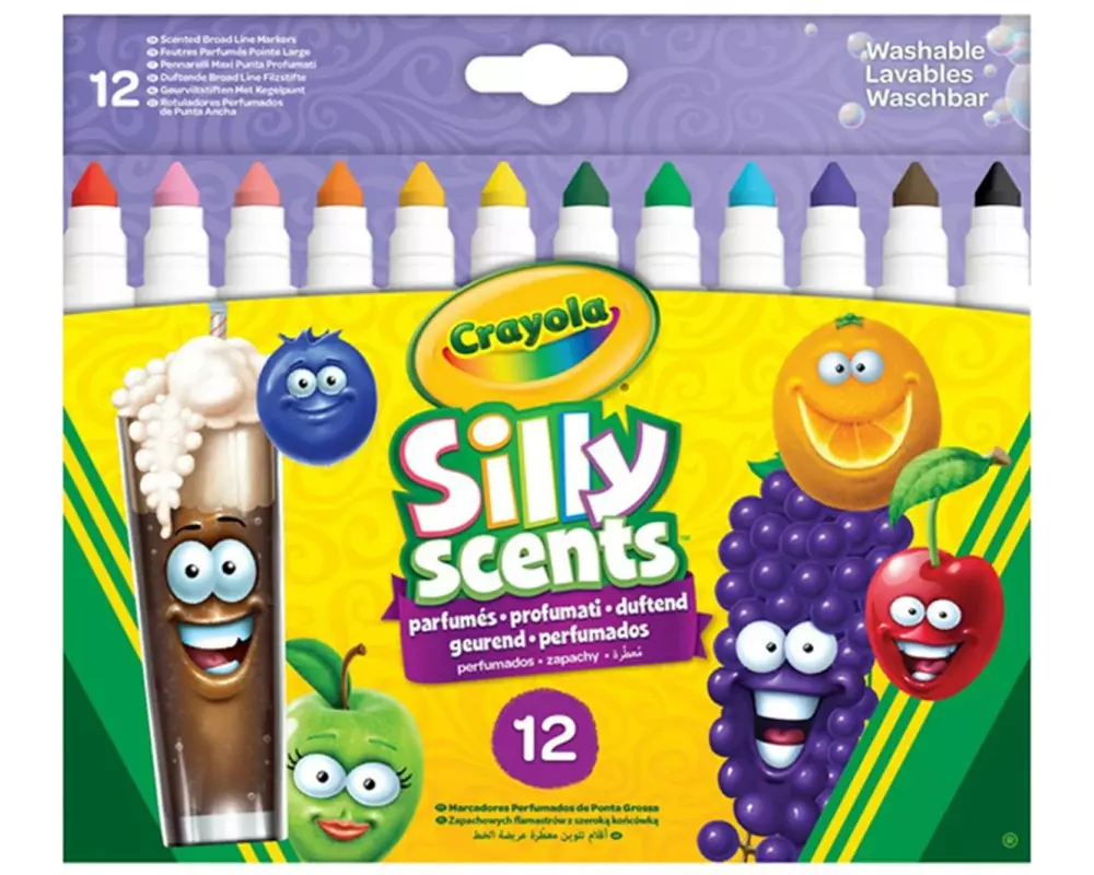 Crayola Silly Scents Broad Line duftend 12er-Set
