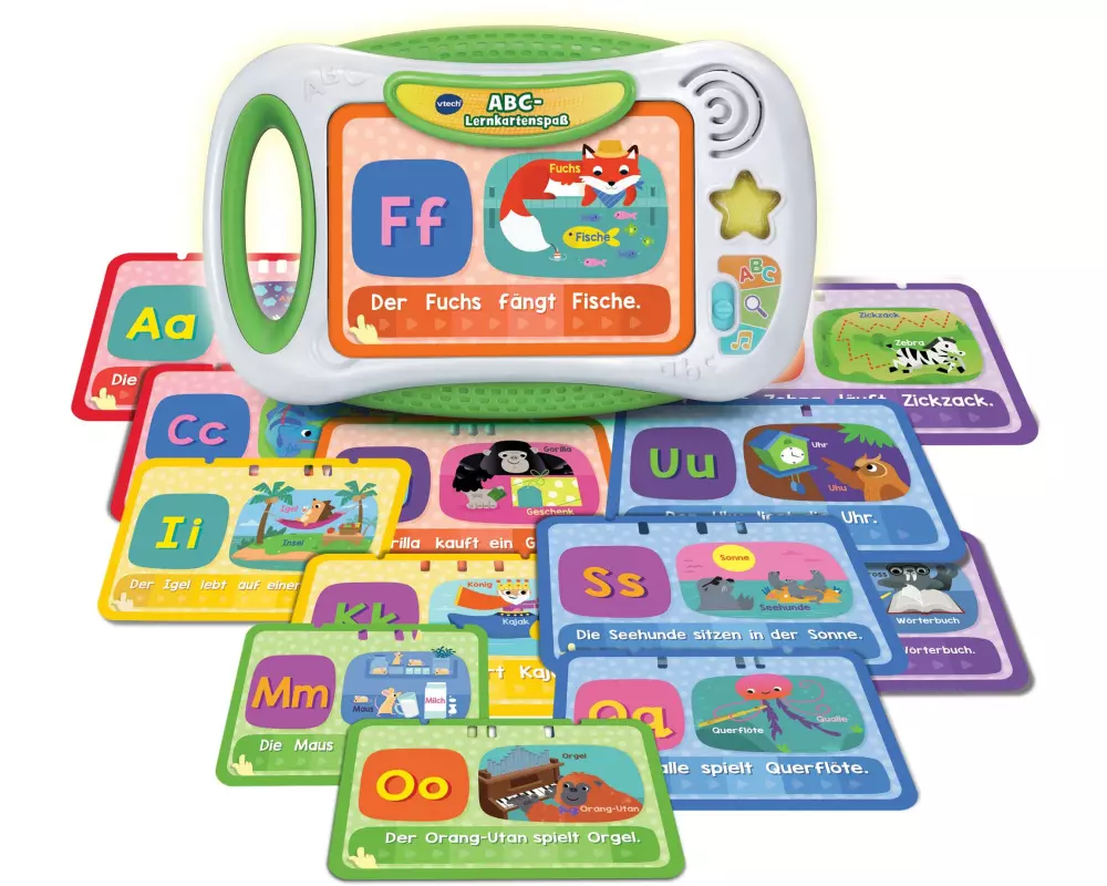 Vtech Beschäftigungsspielzeug ABC-Lernkartenspass -DE-