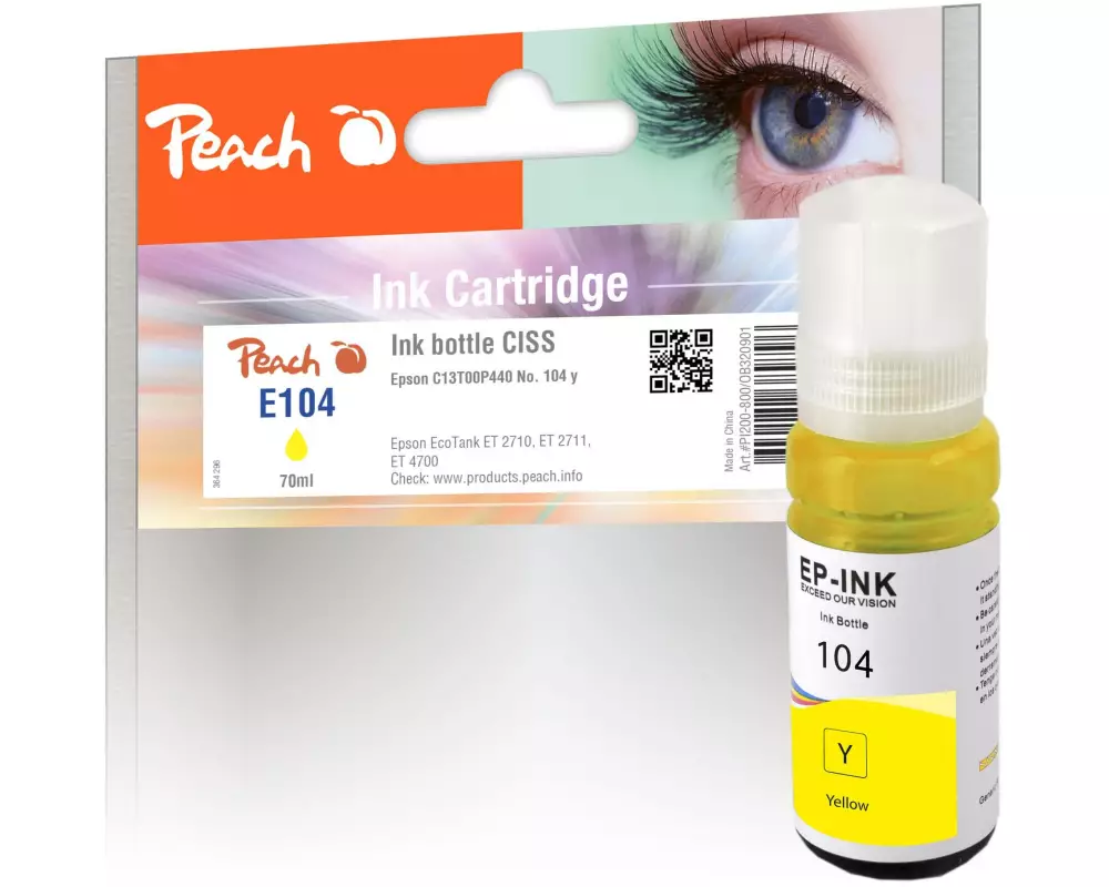 Peach Tinte Epson 104 (C13T00P440) Yellow