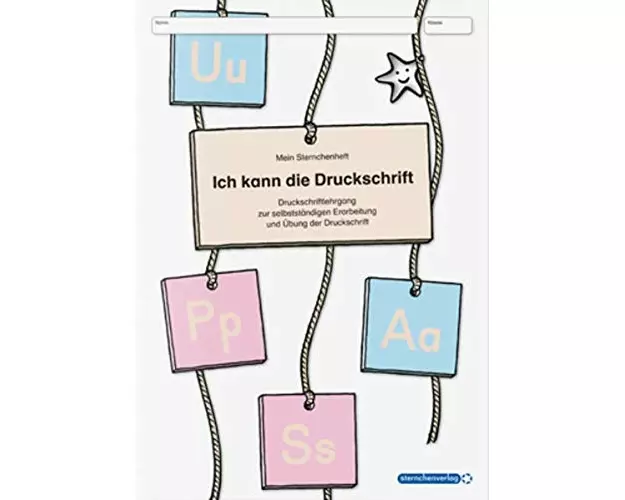 Ich kann die Druckschrift