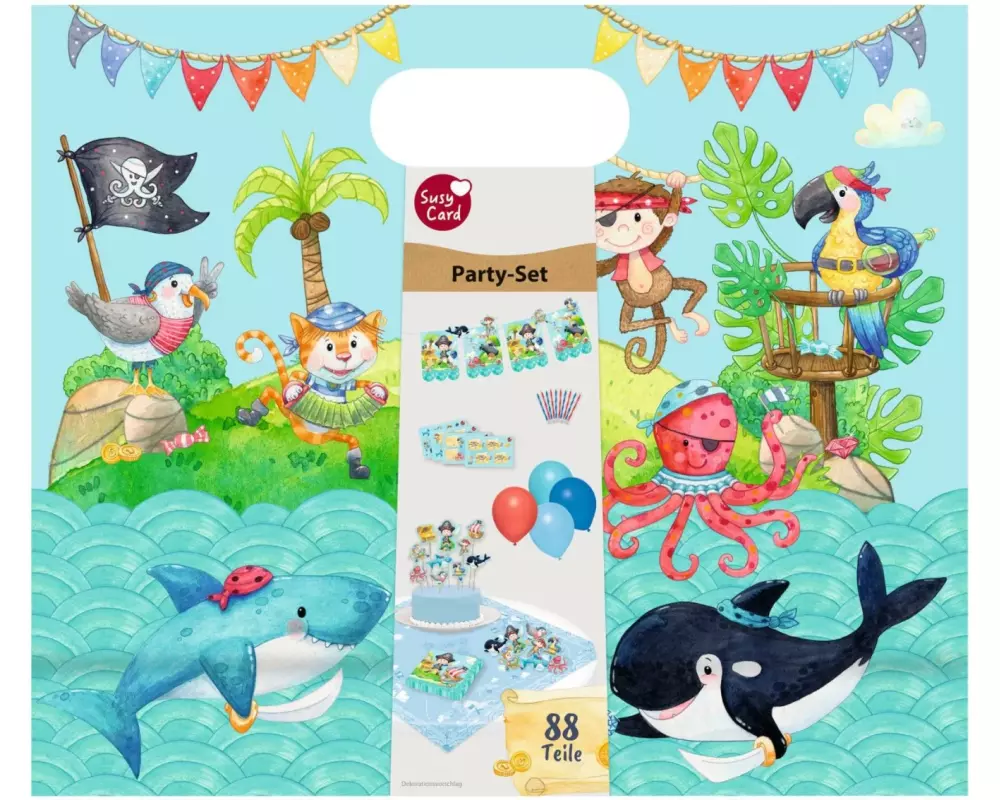 Susy Card Partyset Little Pirate 88-teilig