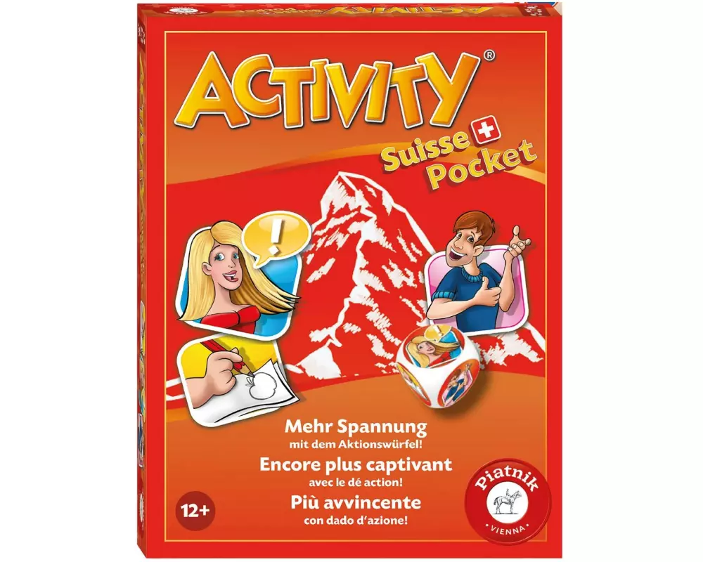 Piatnik Familienspiel Activity Suisse Pocket DE/FR/IT