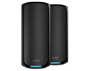 NETGEAR Orbi 970 Series Quad-Band WiFi 7, 2-Pack Quad-band (2.4 GHz / 5 GHz-1 / 5 GHz-2 / 6 GHz) Wi-Fi 6 (802.11ax) Schwarz 3 Intern