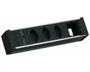 Bachmann VENID 3xCH T13 1xCustom Modules empty black with thermal fuse 10A 229 mm 4-way with Wieland GST18 plug connector