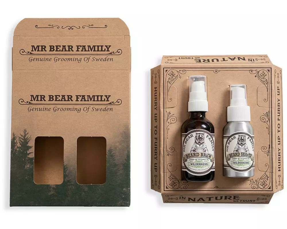 Mr. Bear Family Wilderness Beard Kit: Bartbalsam und Bartöl 110 ml