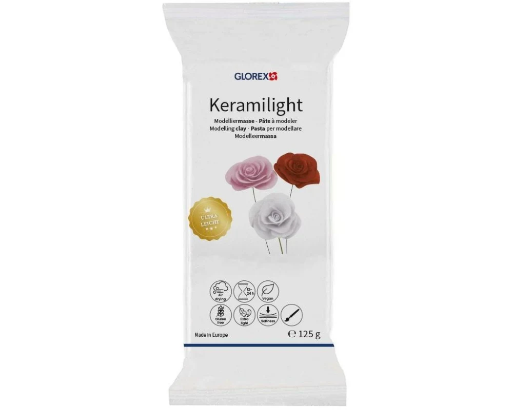Glorex Glorex Modeliermasse Keramilight Weiss