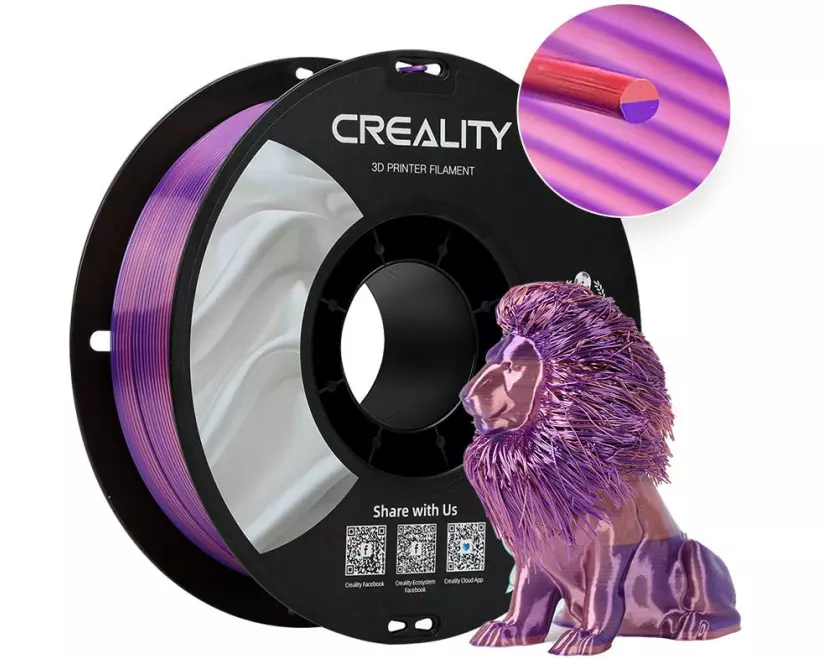 Creality Filament PLA Silk Violett, 1.75 mm, 1 kg
