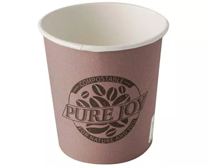 Papstar Einweg-Kaffeebecher Pure 100 ml 80 Stück, Lila