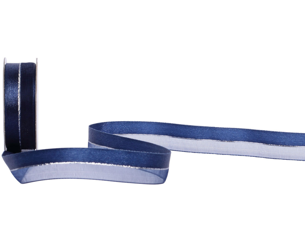 SPYK Band Cubino Elégance 1458.1654 16mmx3m Blau-Silber