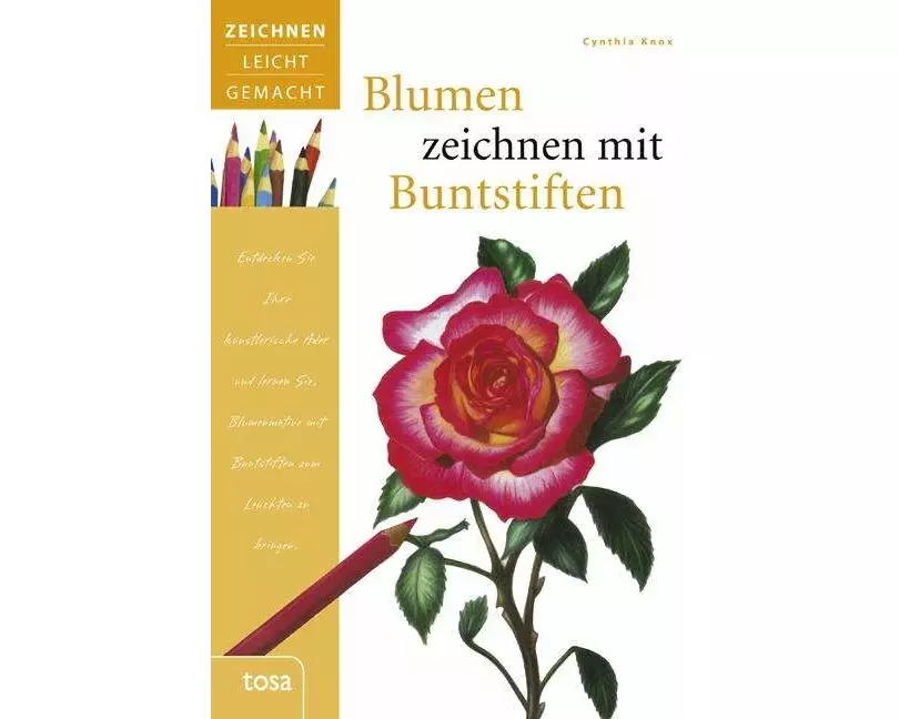 Blumen zeichnen mit Buntstiften