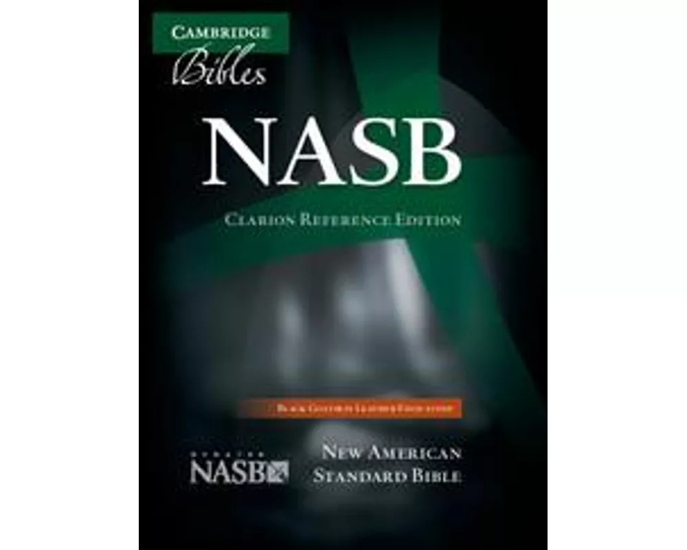 NASB Clarion Reference Bible, Black Edge-lined Goatskin Leather, NS486:XE